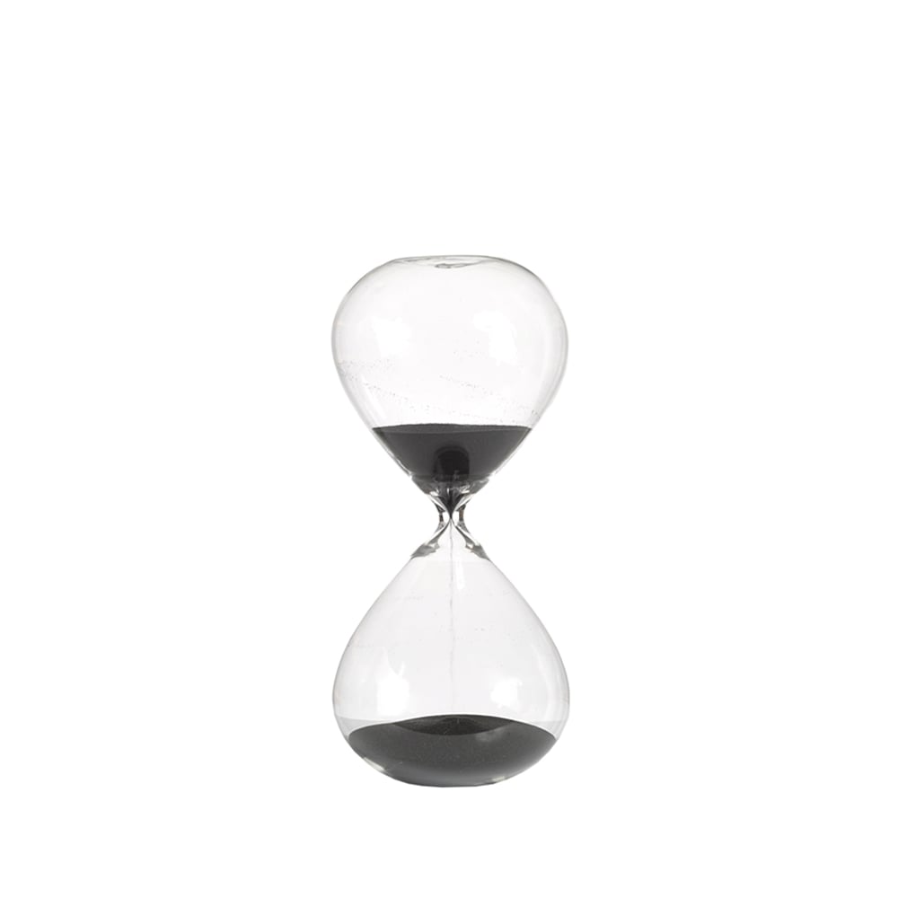 POLSPOTTEN Ball Sanduhr M 30 cm Schwarz