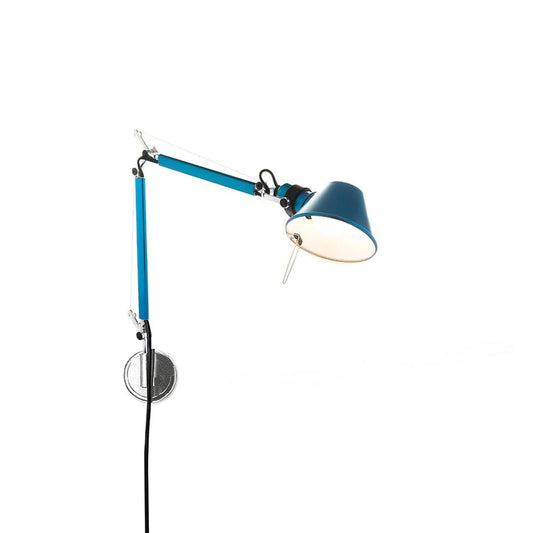 Artemide Tolomeo Micro Wandleuchte Anodized blue