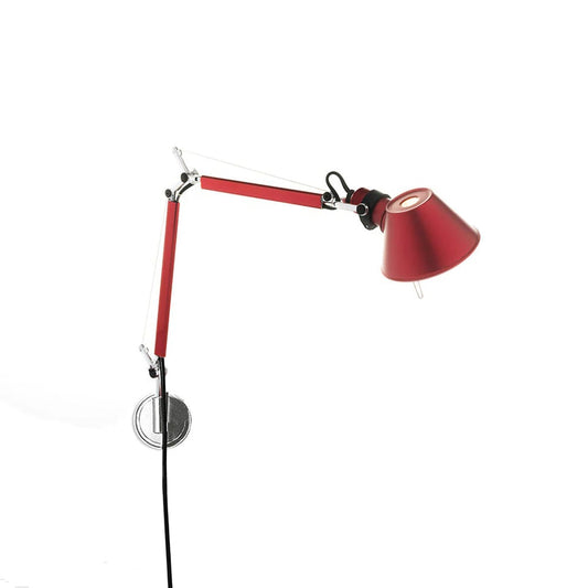 Artemide Tolomeo Micro Wandleuchte Anodized red