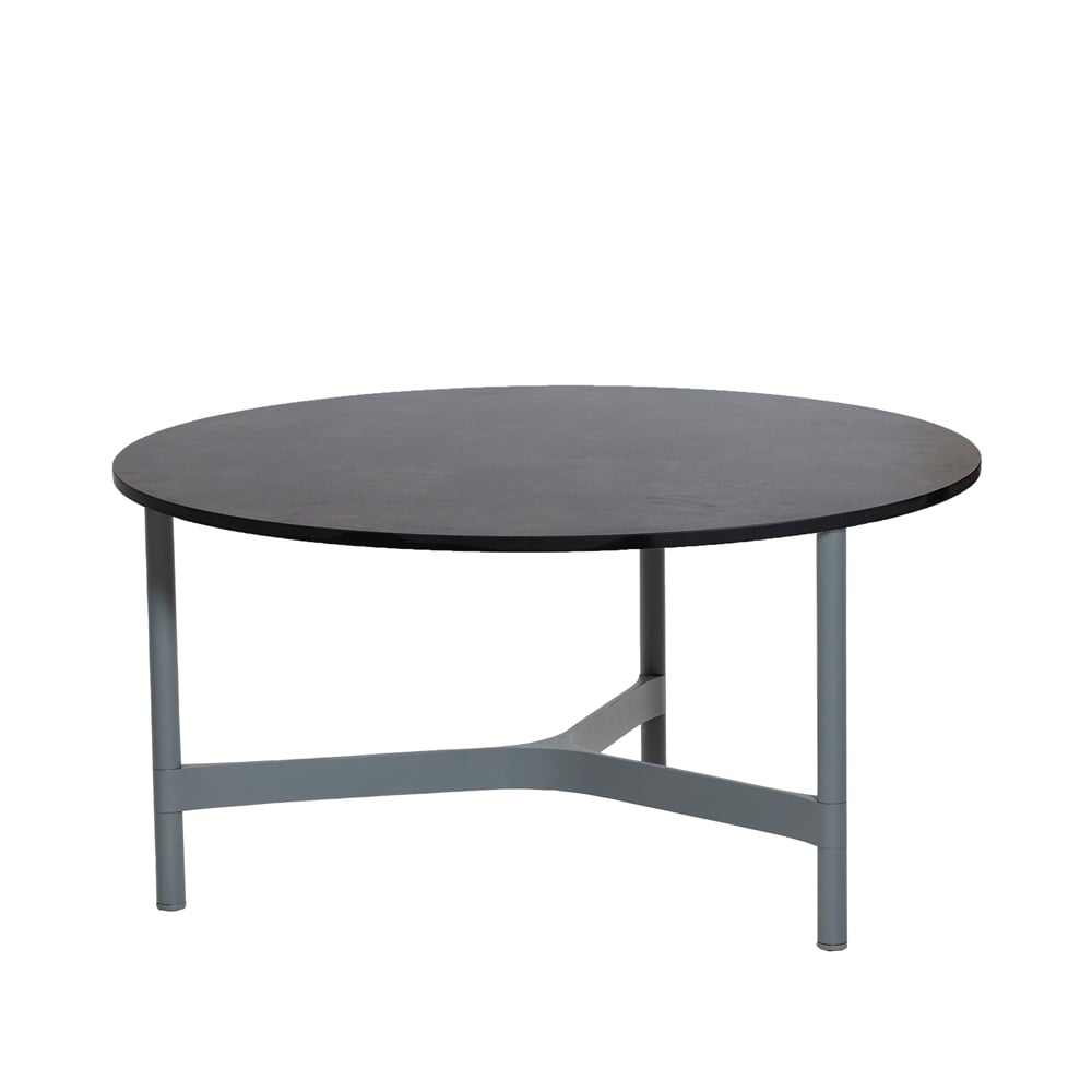 Cane-line Twist Couchtisch groß Ø90 cm Dark Grey-Light Grey