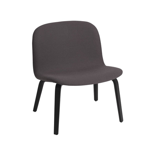 Muuto Visu loungefåtölj klädd stol Twill weave 160-Black