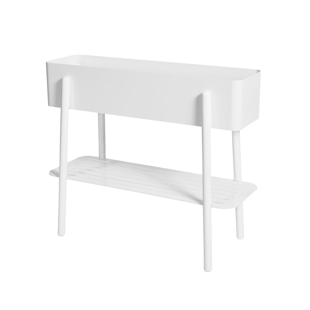 SMD Design Prunella Blomsterbord vit/aluminium