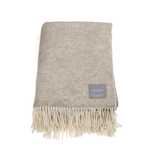 Stackelbergs Wool Wolldecke Beige & offwhite