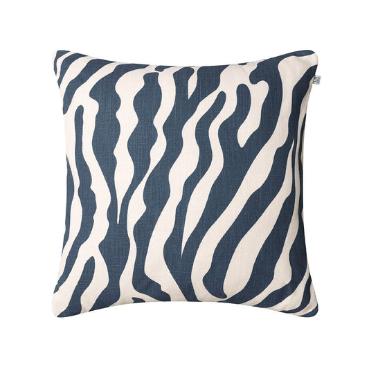 Chhatwal & Jonsson Zebra Outdoor Kissen, 50 x 50 Blue/off white, 50cm